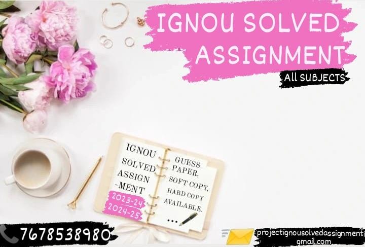 IGNOU PGDDVS SOLVED ASSIGNMENT