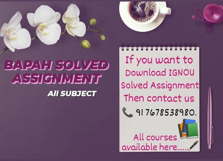 IGNOU BEGE SOLVED ASSIGNMENT 2022-23