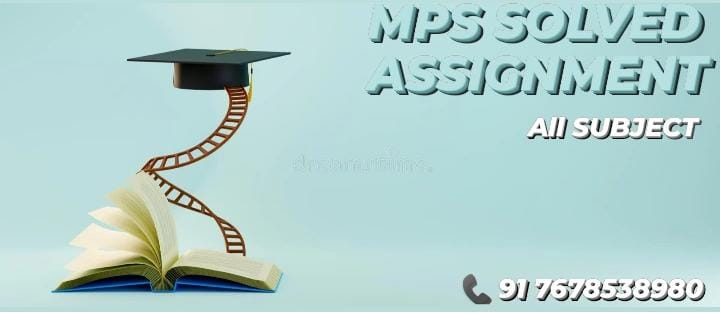 IGNOU MPS SOLVED ASSIGNMENT  2023-24