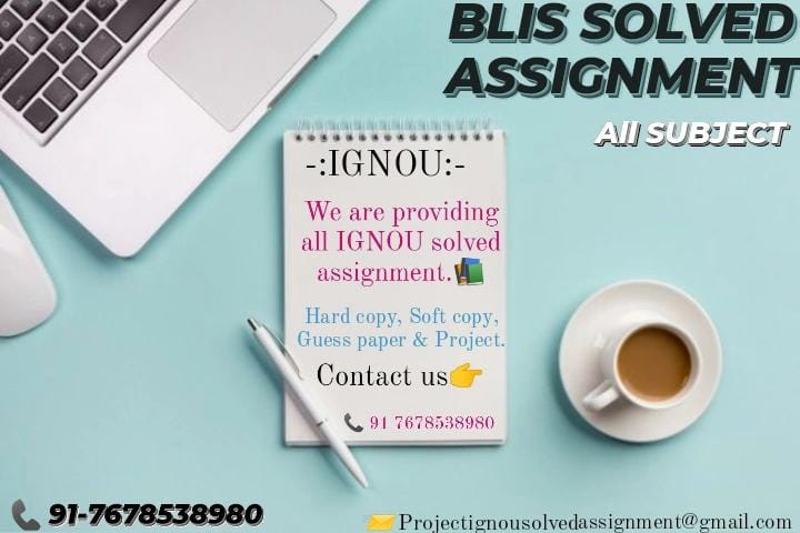 IGNOU BLI SOLVED ASSIGNMENT
